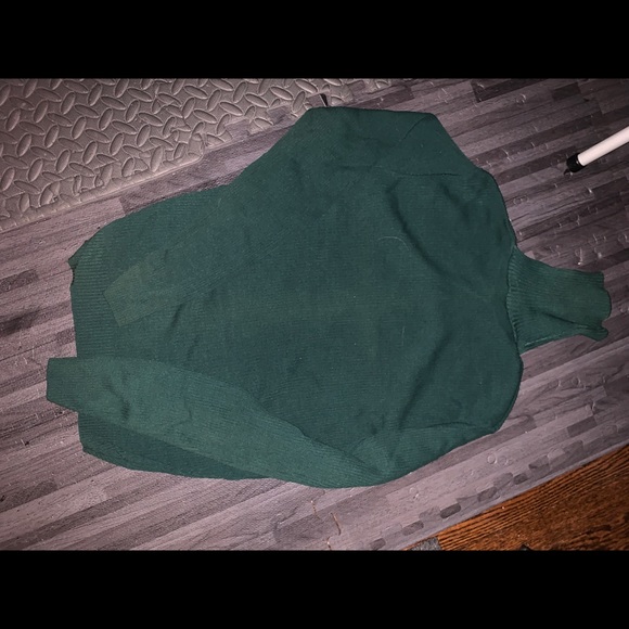 Ban-Lon vintage/history-fabric-Phillips 66, unisex, M, green turtleneck sweater. - Picture 5 of 10